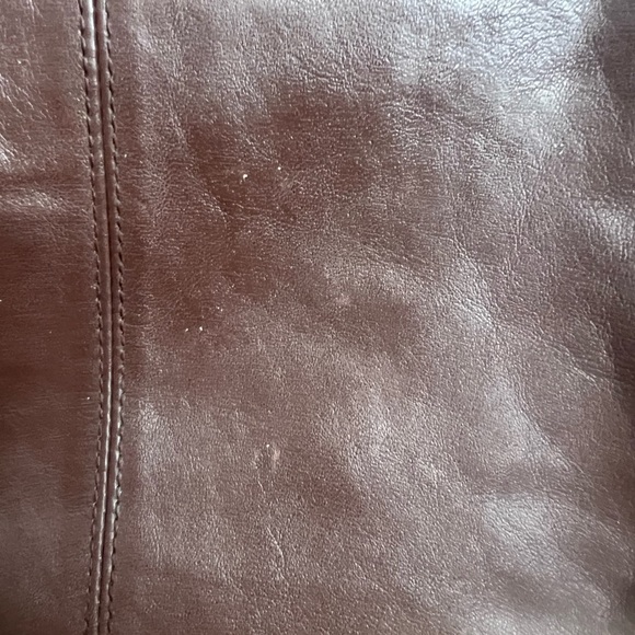 Vintage Dark Brown Leather Clutch Antonia‎ designs - Picture 6 of 8